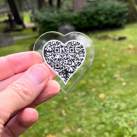 Heart Medal Crystal Clear